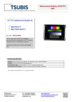 Replacement display for the control AgieVision 4 on the Agie Hyperspark 3-1
