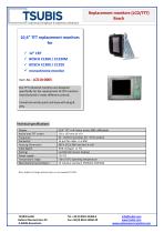 Replacement monitor for Bosch CC200, CC220M, CC300, CC320-1