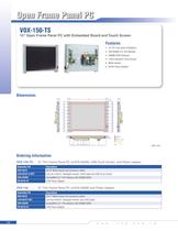 VOX-150-TS 15" Open Frame with Embedded Single Board Computer, LCD Panel and Touch Screen - 1