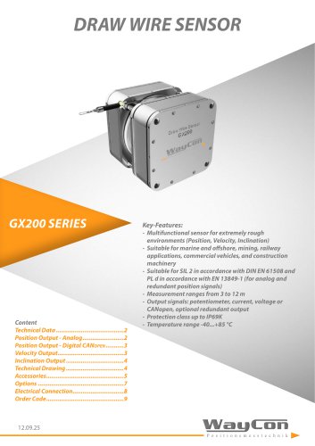 Draw wire sensor GX200 - WayCon Positionsmesstechnik GmbH - PDF ...