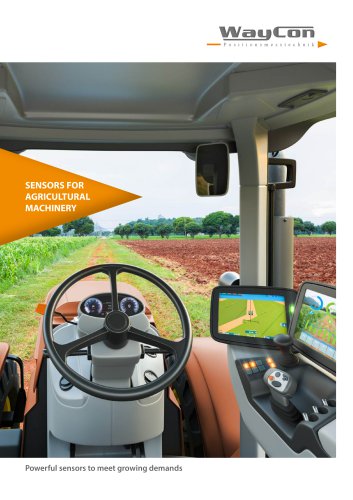 SENSORS FOR AGRICULTURAL MACHINERY
