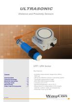 Ultrasonic Sensors UFP, UPA-1