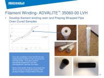 New Applications for ADVALITE™Vinyl Hybrid Snap Cure Resins in Filament Winding, RTM and Prepreg Processes - 16