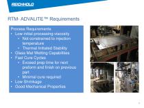 New Applications for ADVALITE™Vinyl Hybrid Snap Cure Resins in Filament Winding, RTM and Prepreg Processes - 7