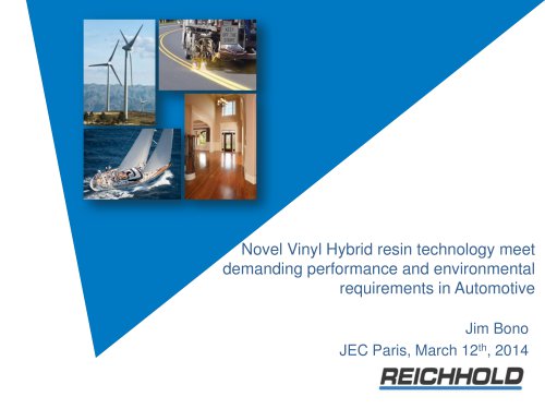 Novel Vinyl Hybrid resin technology meet demanding performance and environmental requirements in Automotive