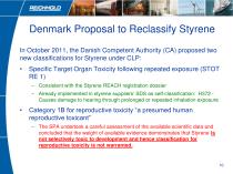 Styrene Classification and Labelling - 10