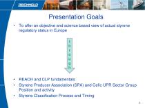 Styrene Classification and Labelling - 2