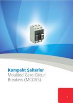 Moulded Case Circuit Breakers (MCCB's) - 1