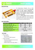 WAFT Series The Silicon Chip-to-Fiber Interface Solution - 1