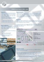 SPRESCAN BULK-300/-600 Measurement of bulk volume in tube conveyor systems - 2