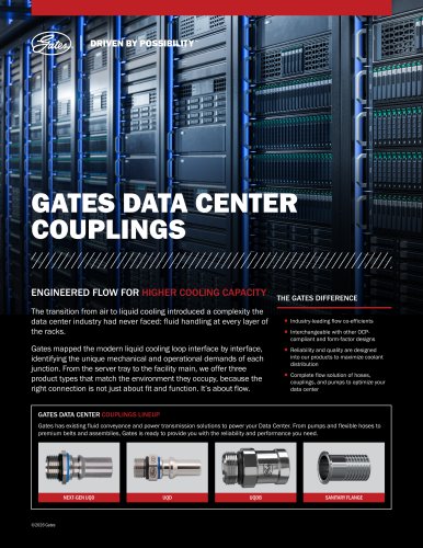 GATES DATA CENTER  COUPLINGS