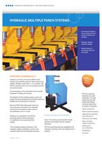 Hydraulic punching units and multiple punch systems - 2