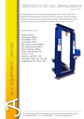 2000-DY-T-C 10T Dyn. Testing Machine