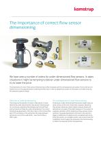 The importance of correct flow sensor dimensioning - 1