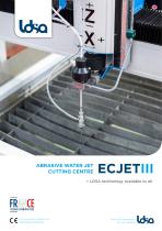 ABRASIVE WATER JET CUTTING CENTRE ECJETIII
