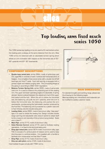 Fixed range top loading arm, torsion spring or piston balance.