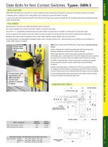 GBN-3 GATE螺栓用于非接触开关