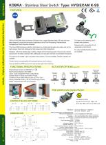 K-SS: Stainless Steel Tongue Switch HYGIECAM-1