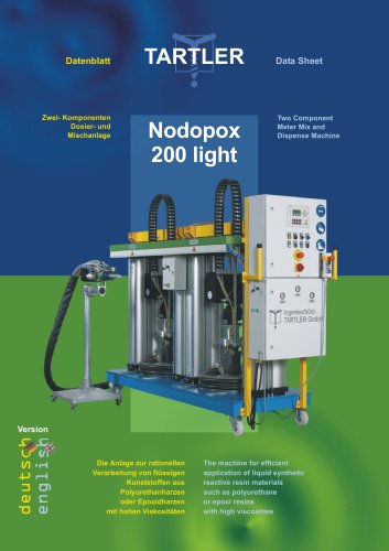 NODOPOX 200 Light : Two Component Meter Mix and Dispense Machine