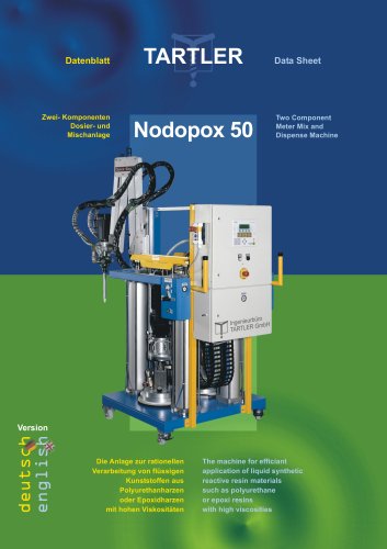 NODOPOX 50 : Two Component Meter Mix and Dispense Machine