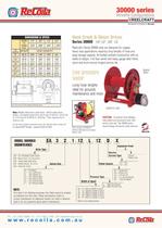 30000 series hand crank hose reels - 2