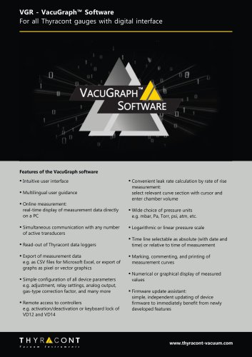 VGR VacuGraph® Windows® Software