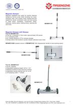 Magengine's catalogue of magnetic sweeper for quickly cleaning dangerous ferrous scrap metal-1