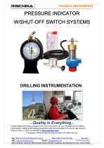 PRESSURE INDICATOR W/SHUT-OFF SWITCH SYSTEMS