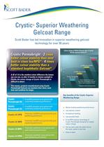 Crystic Superior Weathering Gelcoat Range brochure - 1