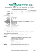 Solar Actuator Specifications - 3