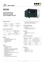 T8730 Flow Tester with EtherNet/IP Device Level Ring support - 2