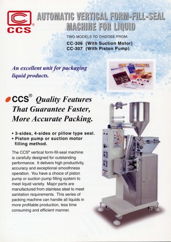 Automatic Vertical Form-Fill-Seal Machine For Liquid