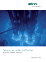 Characterization of Nuclear Materials -application brochure - 1