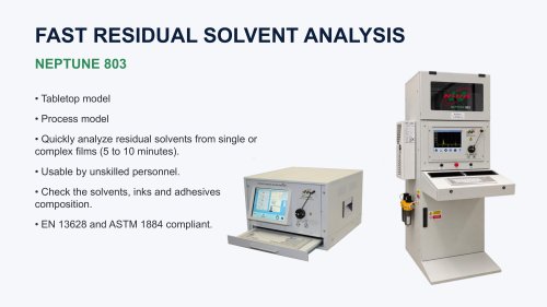 Neptune 803 Fast Residual solvent presentation
