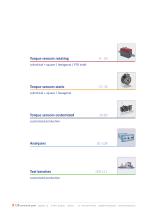 Cataloque Torque sensors | Test benches | Analyzers - 3