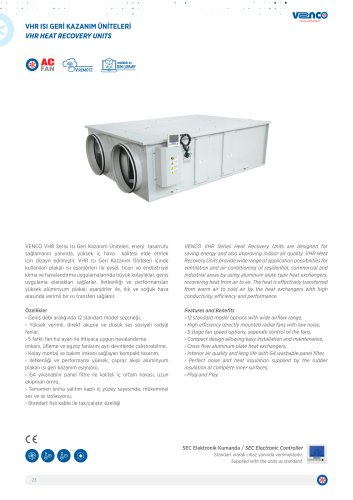 VHR Heat Recovery Unit
