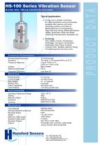 HS - 100 Series Vibration Sens o r