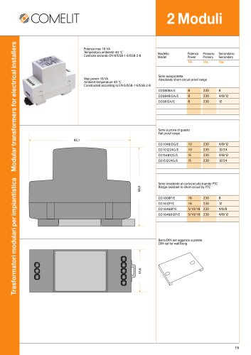 Modular transformer for electric application