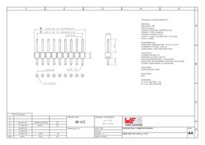 2.54mm Pin Header WR-PHD  613 001 111 21 - 1