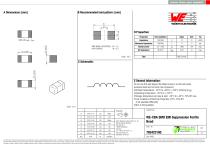 WE-CBA SMD EMI Suppression Ferrite Bead - 1