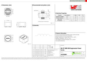 WE-PF SMD EMI Suppression Power Ferrite - 1