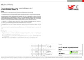 WE-PF SMD EMI Suppression Power Ferrite - 5