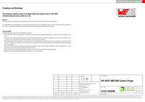 WE-SECF SMD EMI Contact Finger - 4