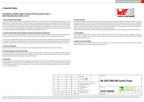 WE-SECF SMD EMI Contact Finger - 5