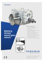 Battery driven worm gear winch WA200 GR/D - 1