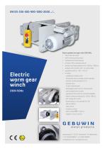 Electric worm gear winch 230V-50Hz - 1