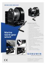 Marine worm gear winch WW1500-3000-5000 D/MR - 1