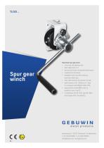 Manual winch - TL150 - Gebuwin - wire rope / compact / gear