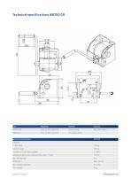 Worm gear winch WB750 GR - 2