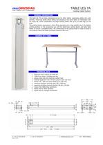 Complete adjustable table frames - 1